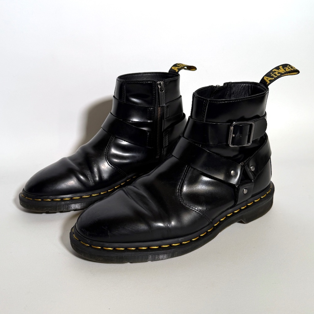 Dr. Martens Black Leather Men's Boots